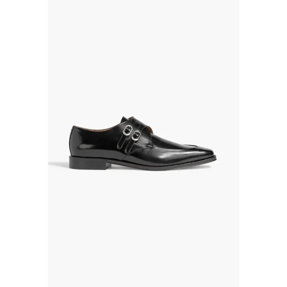 MAISON MARGIELA polished leather monk strap shoes size EU 37